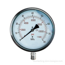 Oil Filled Jack Fuel Differential Hydraulic Pressure Gauge